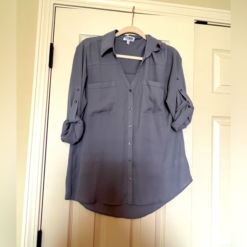 Express Grey Portofino Shirt